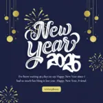 2026 New Year wishes ^ Ive been waiting 365 days to say Happy New Year since I had so much fun Hing it last year. Happy New Year Friend 2026 New Year wishes ^ I've been waiting 365 days to say Happy New Year since I had so much fun Hing it last year. Happy New Year, Friend.